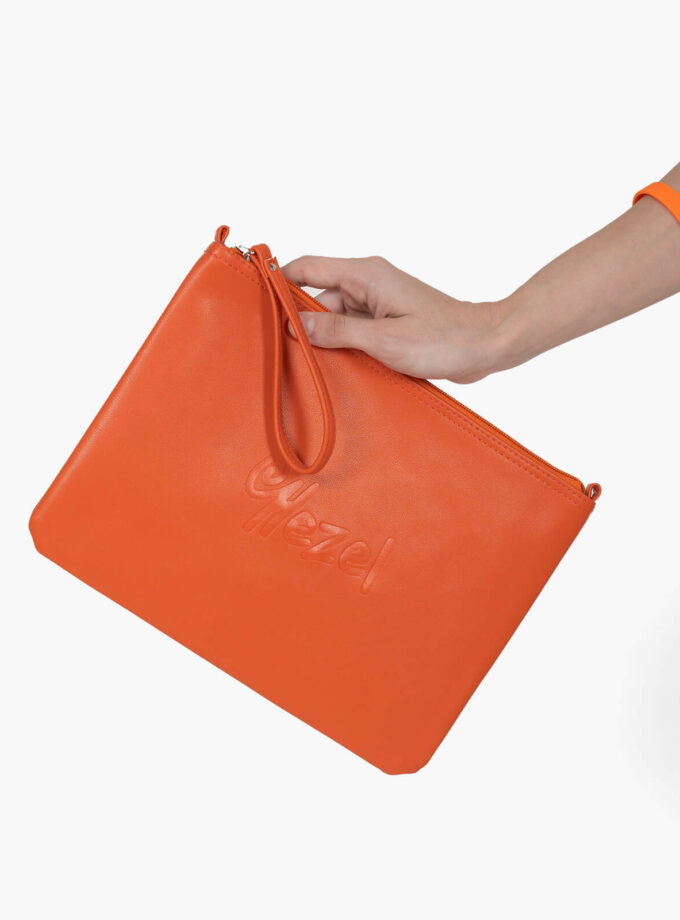 Hazel Clutch Bag - orange