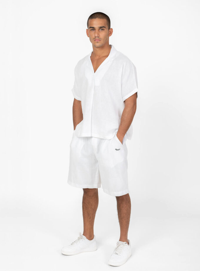 White linen shirt