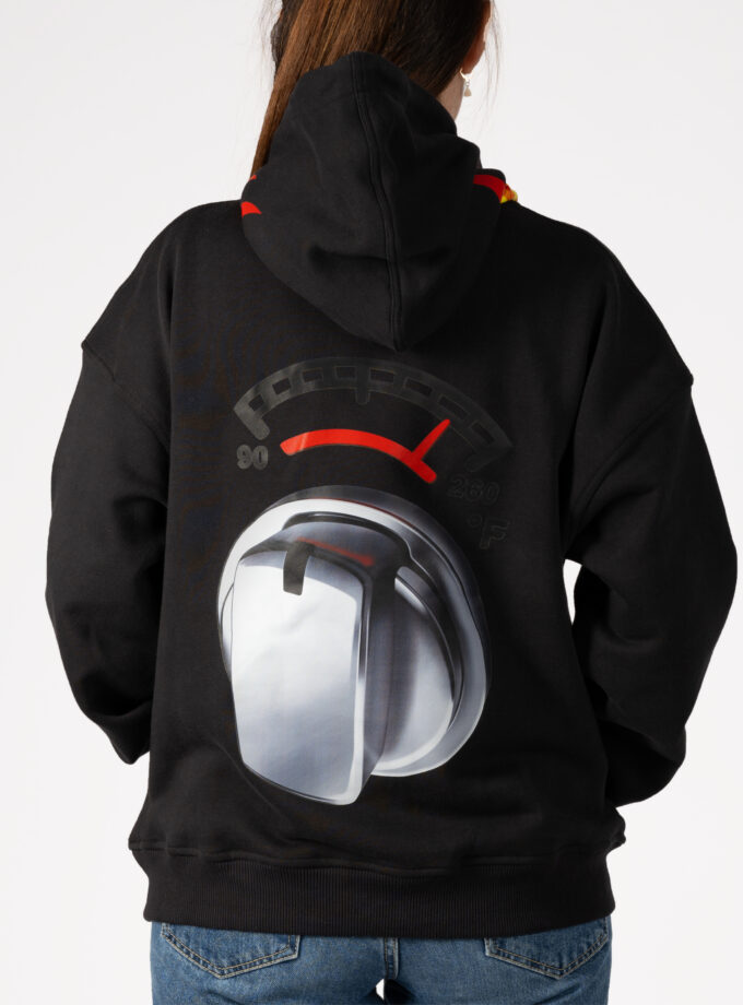 Red fire hoodie