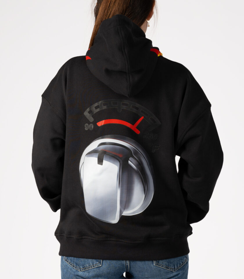 Red fire hoodie - Image 5