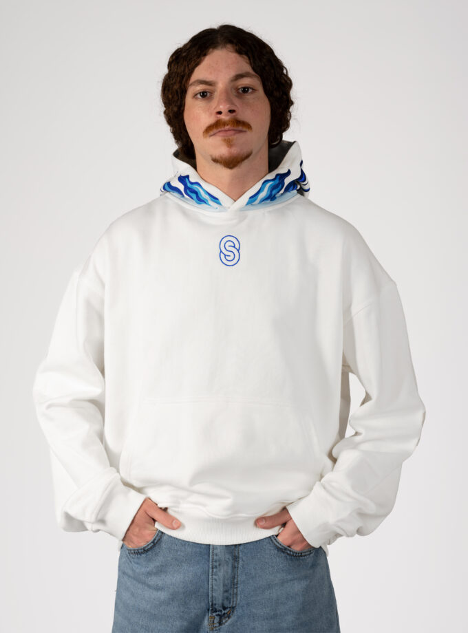 blue fire hoodie