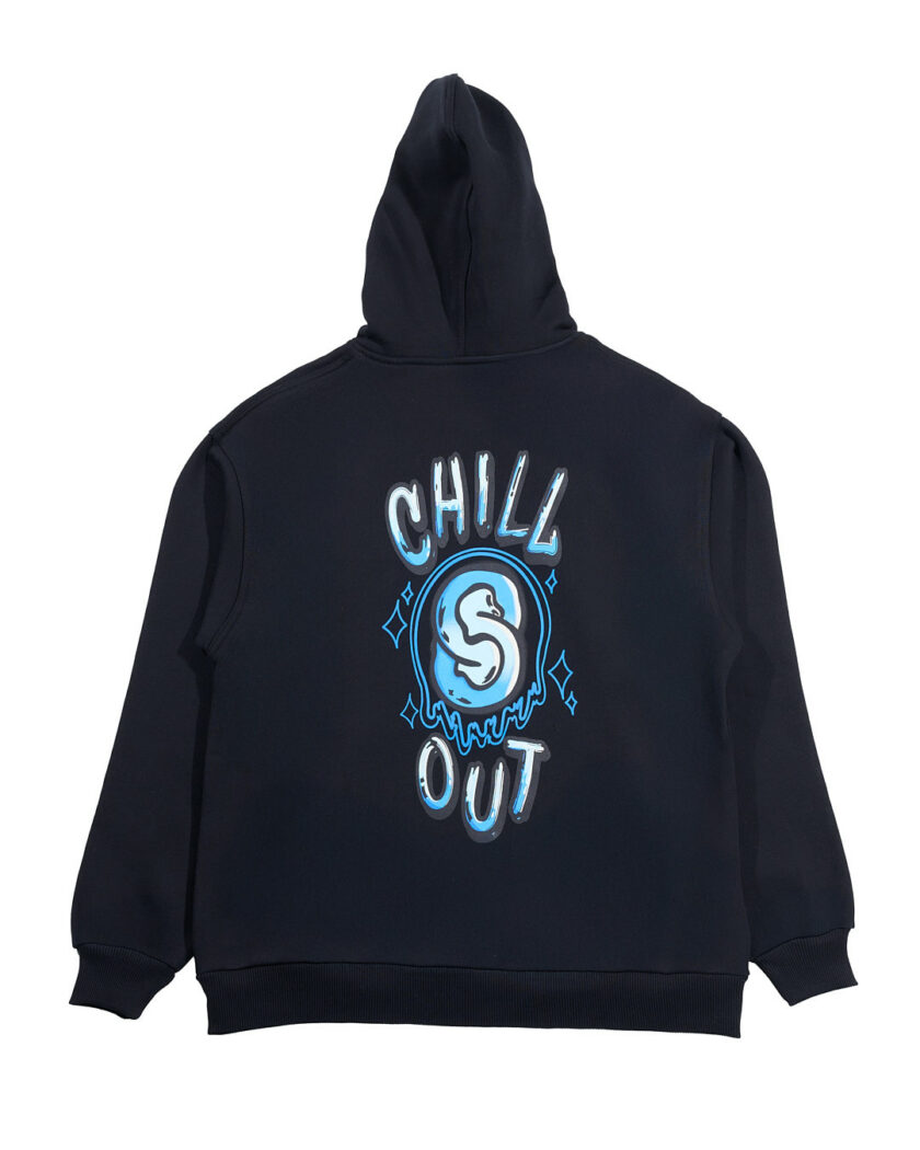 Chill out blue hoodie -b - Image 2