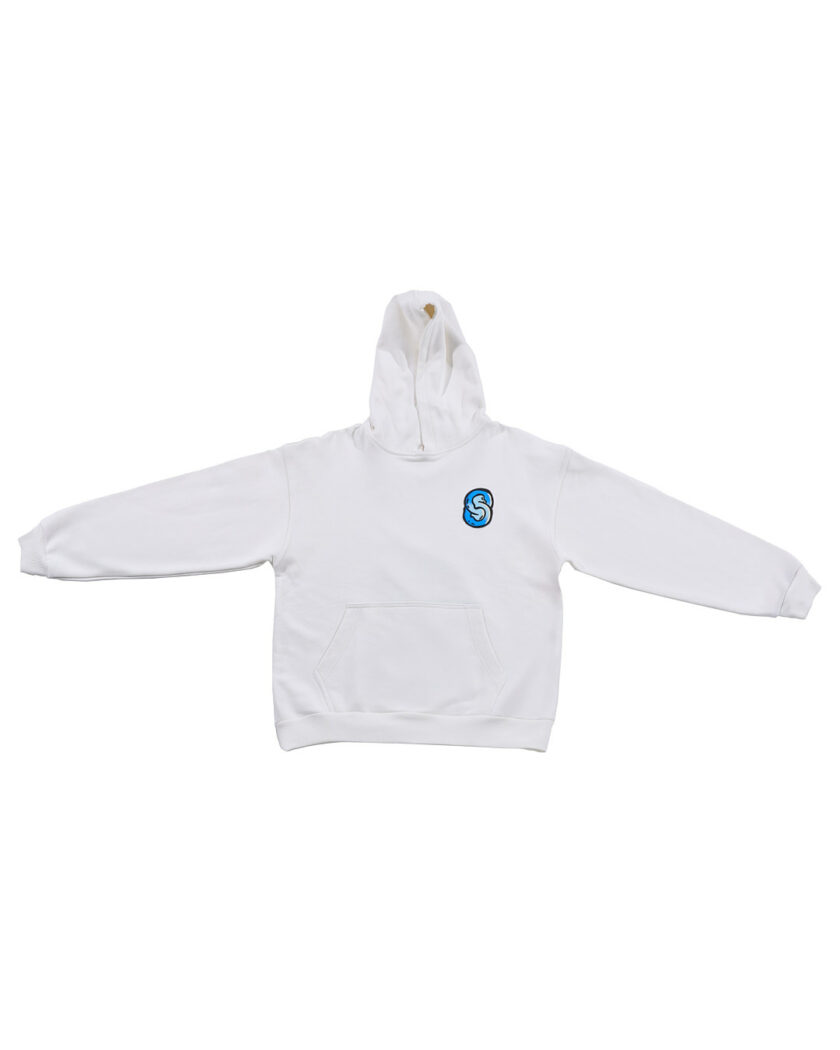 Chill out blue hoodie -w